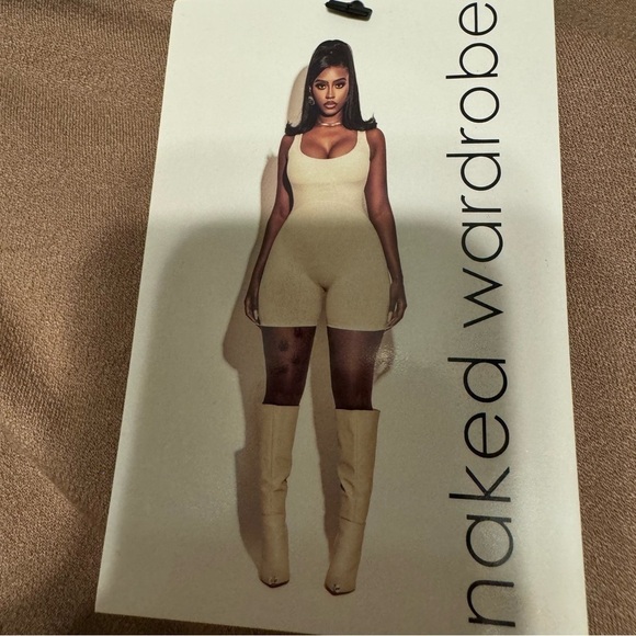 Naked Wardrobe Bodycon Mock Neck Long Sleeve Midi Dress - Size XL - Picture 6 of 7